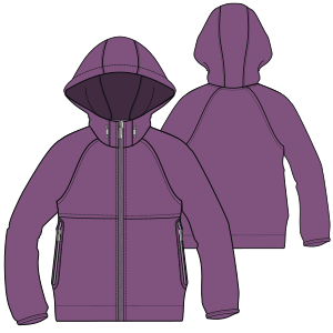 Moldes de confeccion para NENAS Camperas Campera 7228